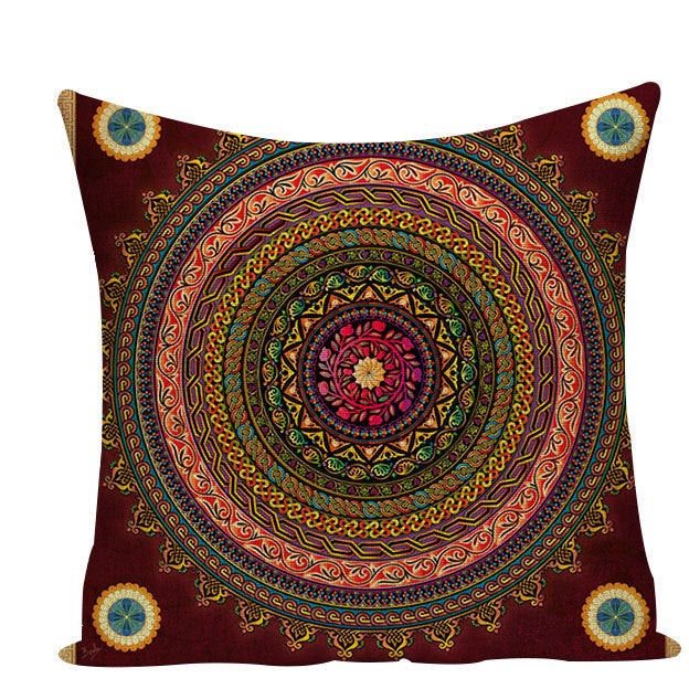 Funda de cojín mandala