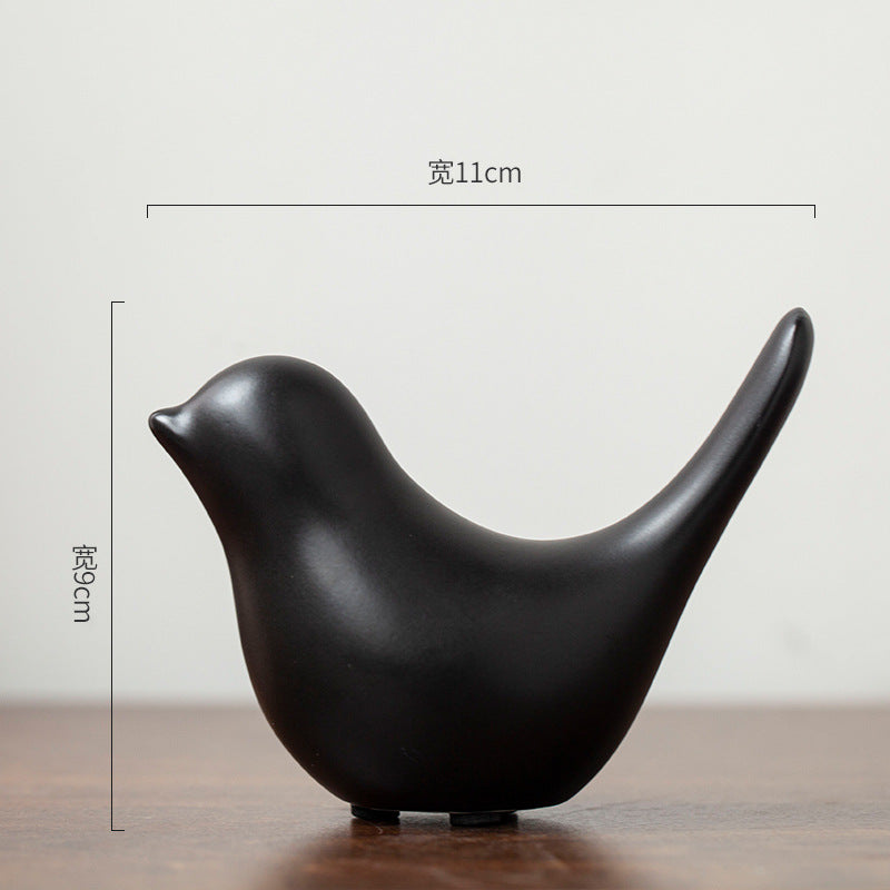 Pájaro decorativo de cerámica
