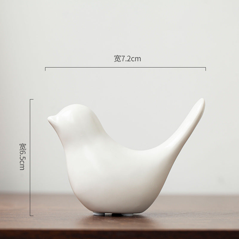 Pájaro decorativo de cerámica