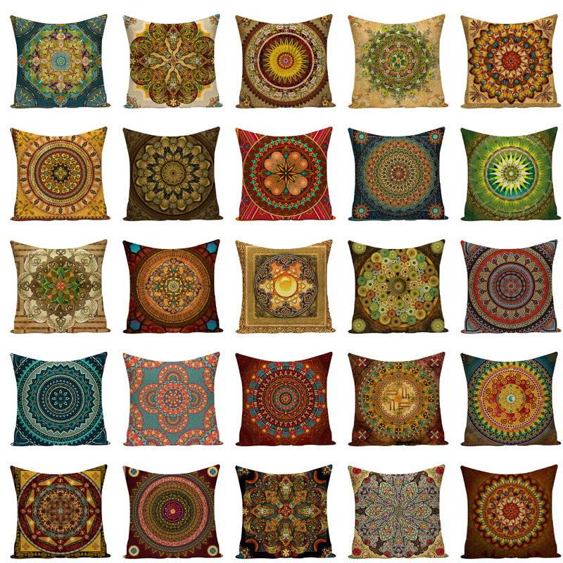 Funda de cojín mandala