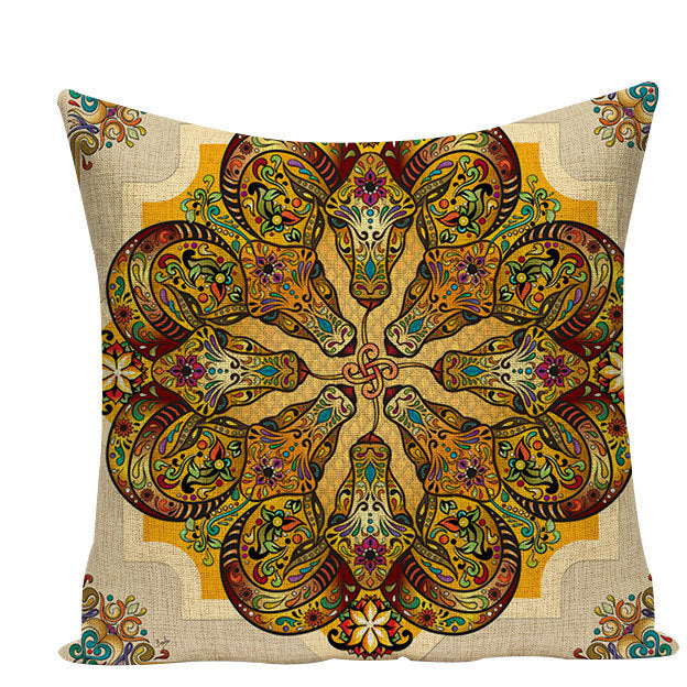 Funda de cojín mandala