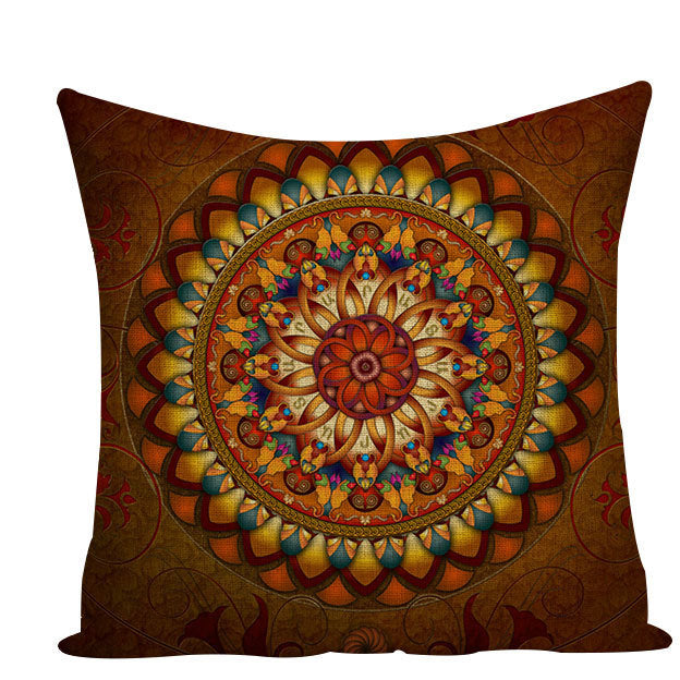 Funda de cojín mandala