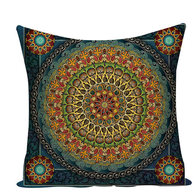 Funda de cojín mandala
