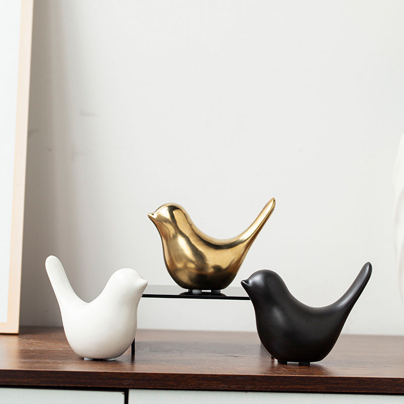 Pájaro decorativo de cerámica