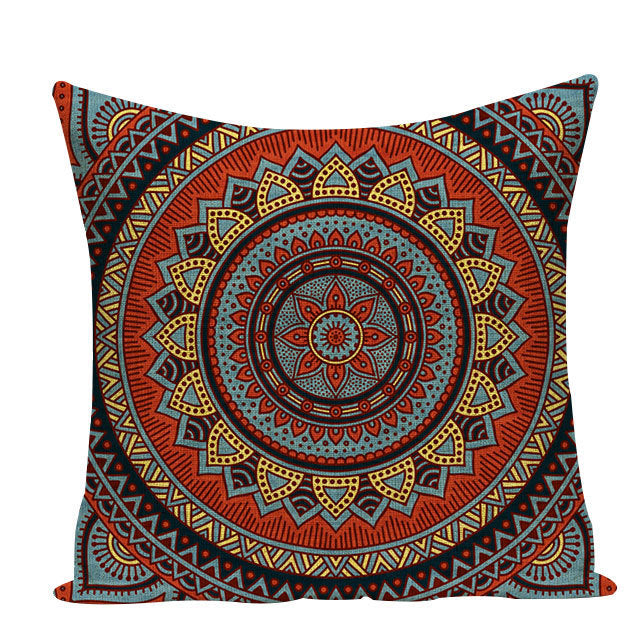 Funda de cojín mandala
