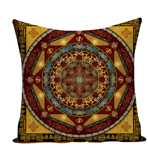 Funda de cojín mandala