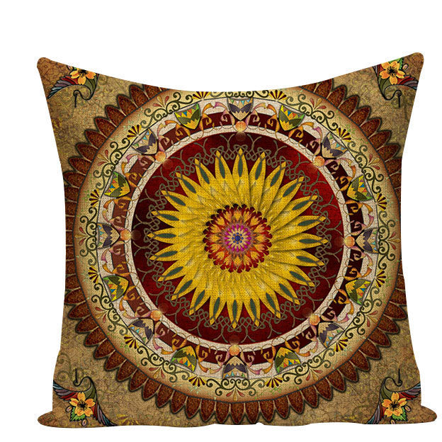 Funda de cojín mandala