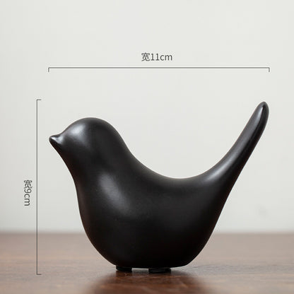 Pájaro decorativo de cerámica