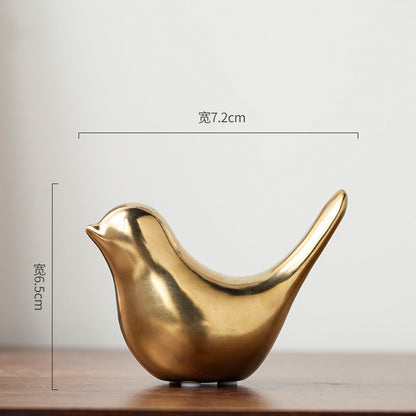 Pájaro decorativo de cerámica