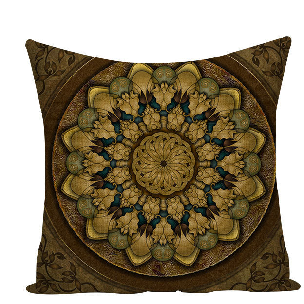 Funda de cojín mandala