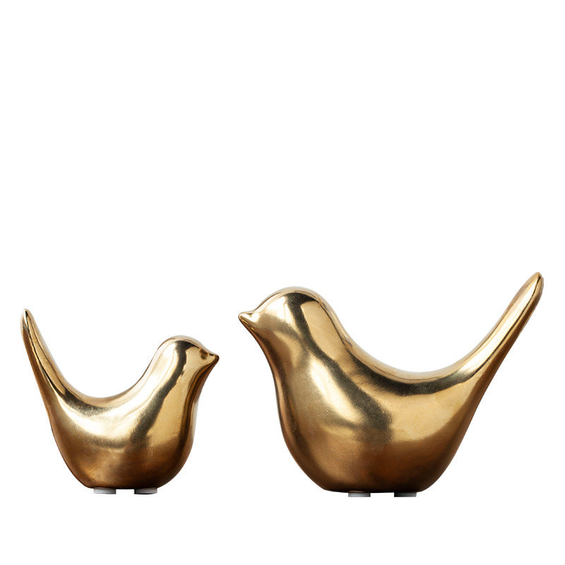 Pájaro decorativo de cerámica