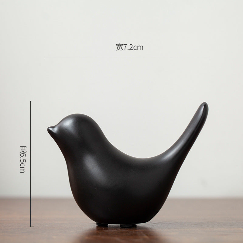 Pájaro decorativo de cerámica