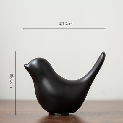 Pájaro decorativo de cerámica