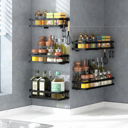 Estante de pared para especias sin taladro