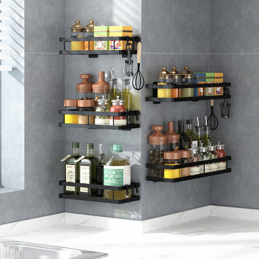 Estante de pared para especias sin taladro