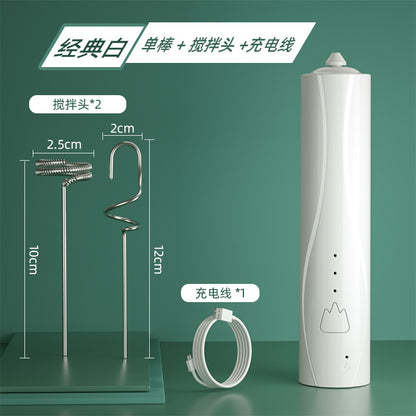 Espumador de leche eléctrico recargable
