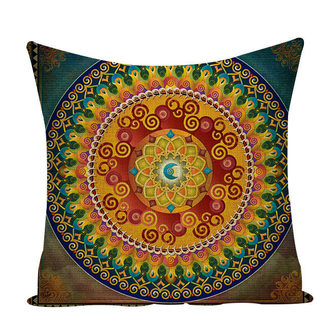 Funda de cojín mandala