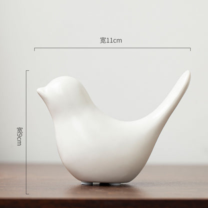 Pájaro decorativo de cerámica