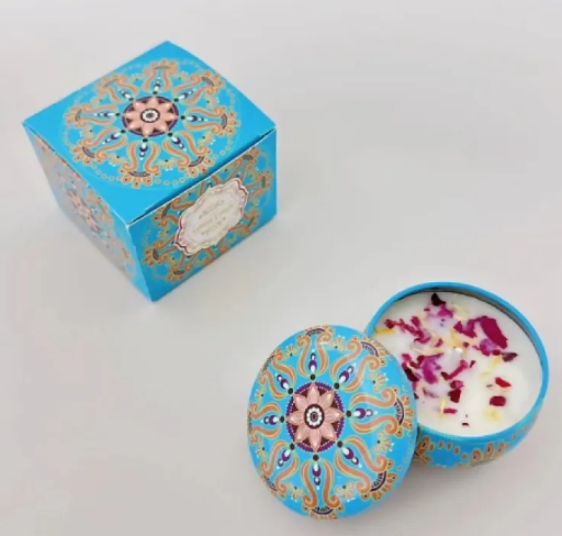Vela aromática en lata