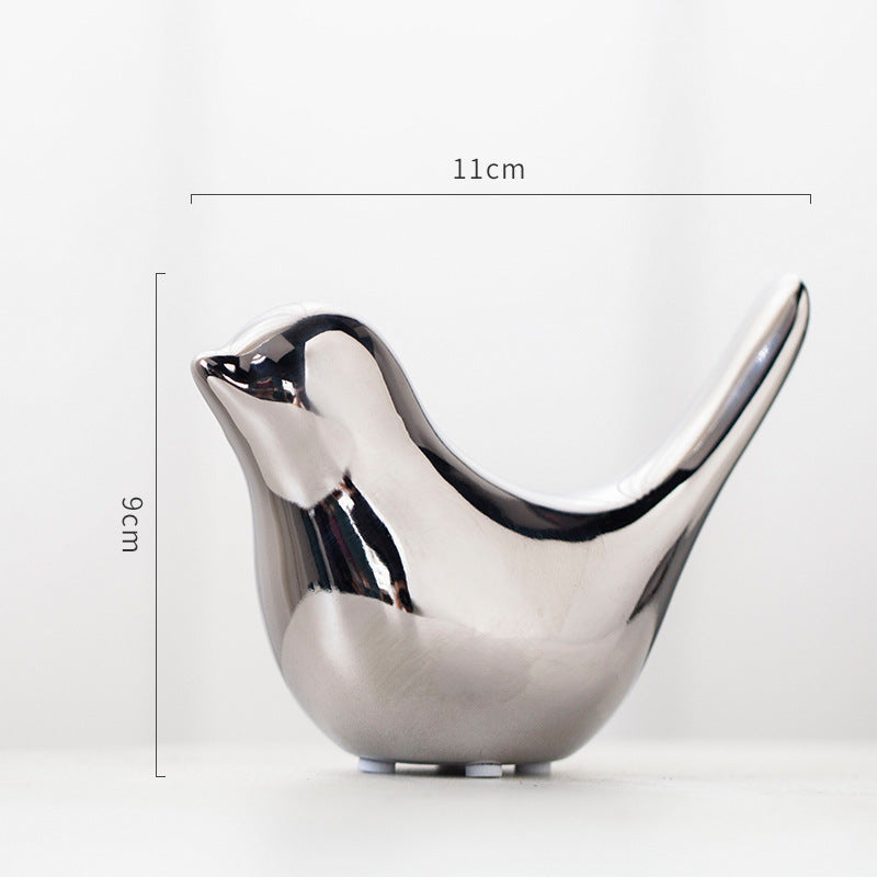 Pájaro decorativo de cerámica