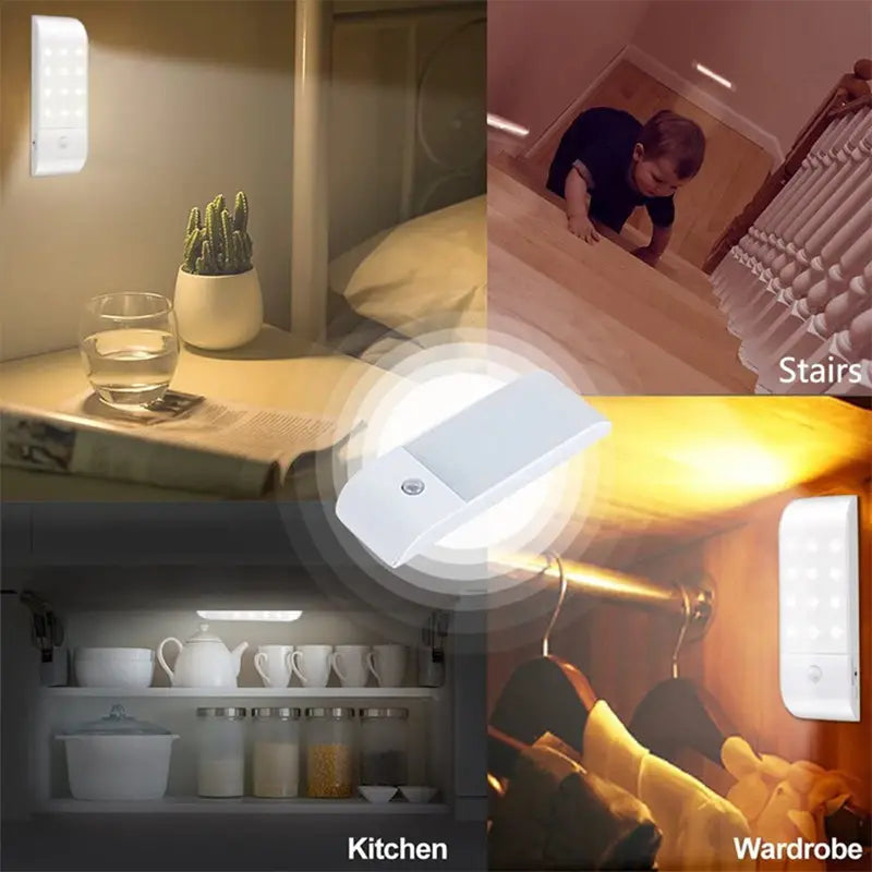 Barra LED recargable con sensor de movimiento