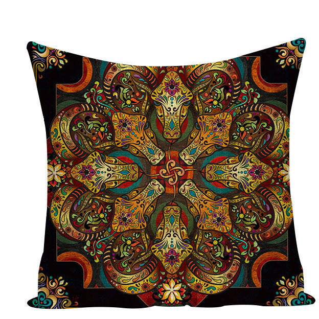 Funda de cojín mandala